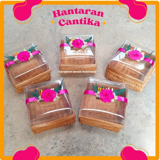

BOX HANTARAN SATUAN BONUS PITA LENGKAP ISI 5 Hantaran Cantika Kotak seserahan pernikahan lamaran