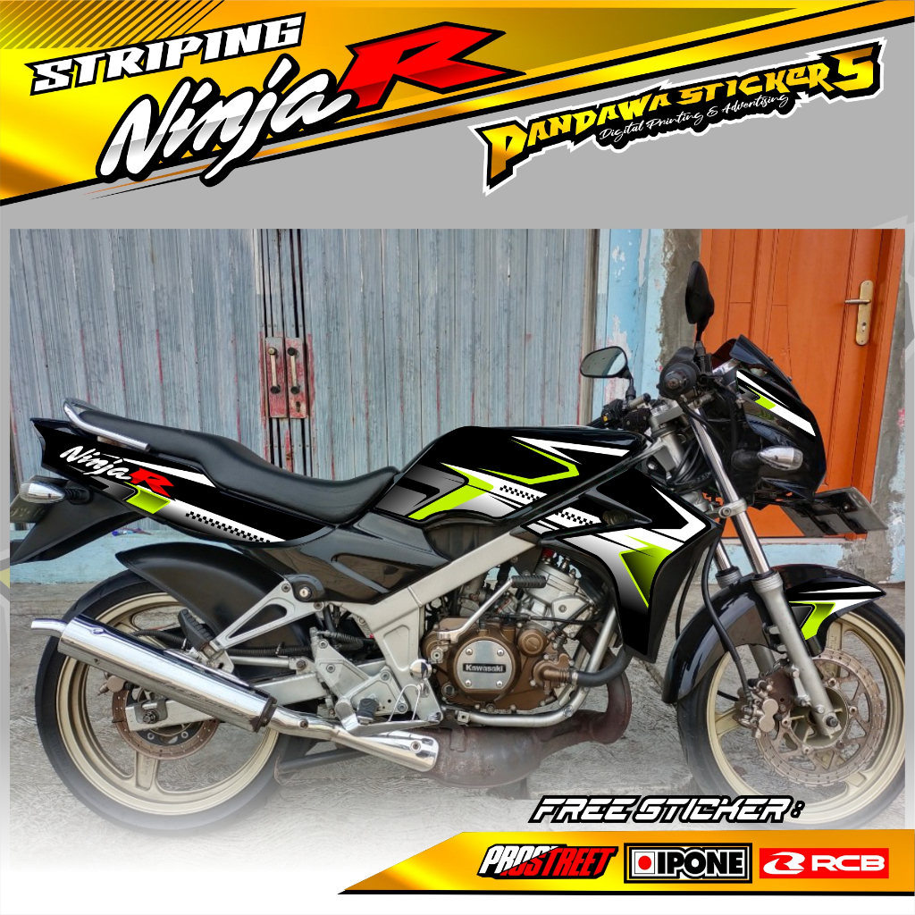 STRIPING VARIASI MOTOR KAWASAKI NINJA R /STICKER LIST VARIASI NINJA R
