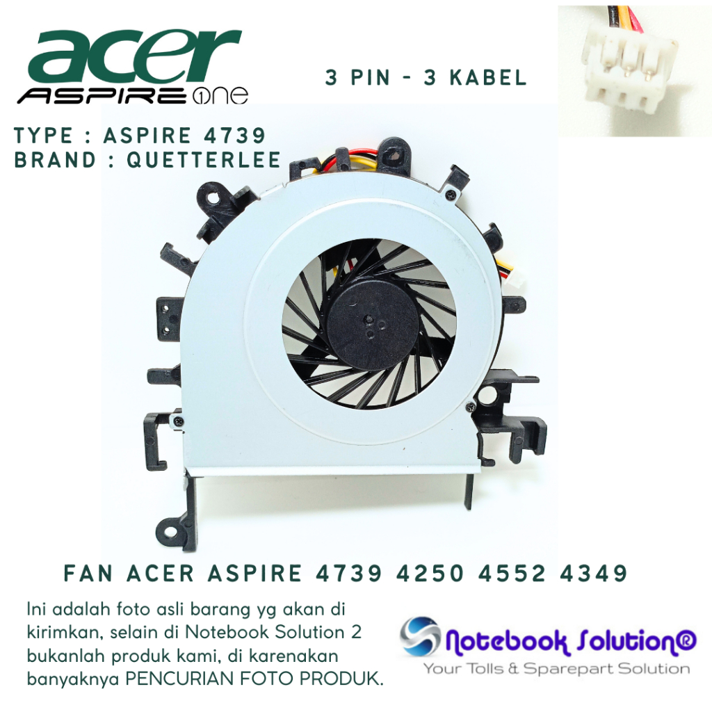 Kipas Cooling Fan Processor Laptop Acer Aspire 4739, 4739Z, 4749