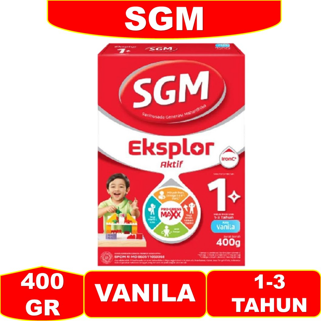 

SUSU SGM EKSPLOR 1+ 400 GR RASA VANILA sgm 1+