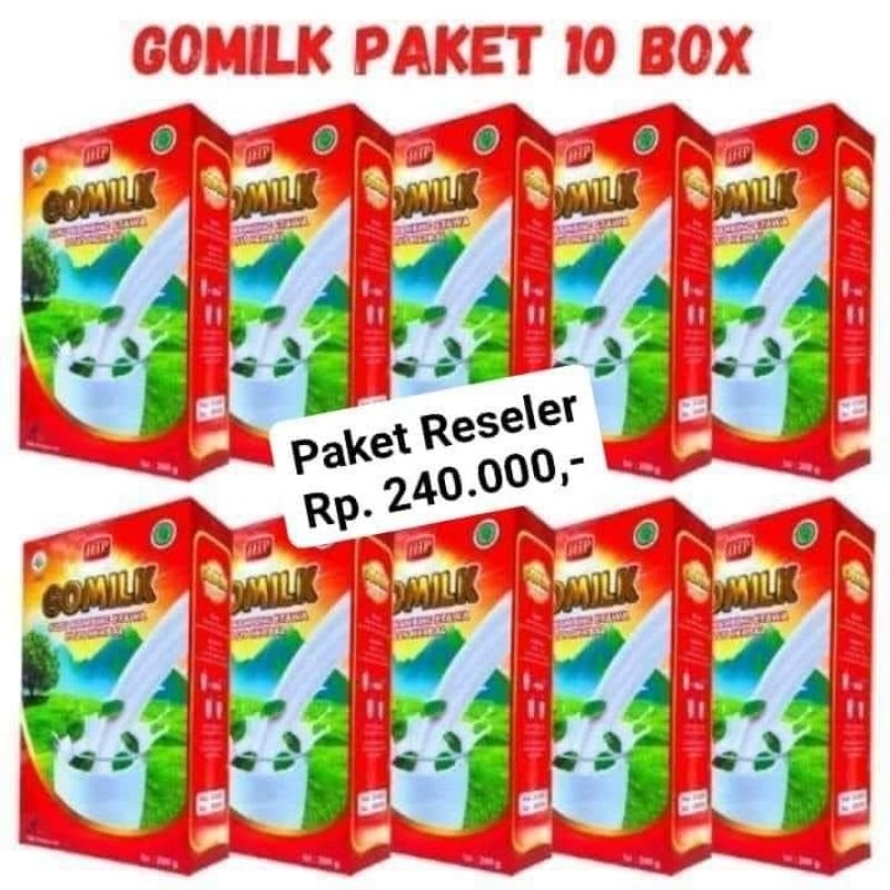 

GOMILK SUSU KAMBING HERBAL PAKET RESELLER 10 PCS