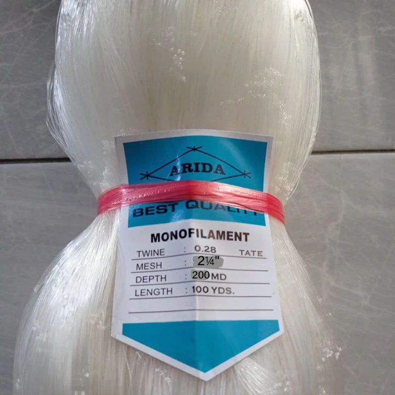 jaring ikan ARIDA 2¼ INCH 0.28 200MD/100YDS TATE jaring arida