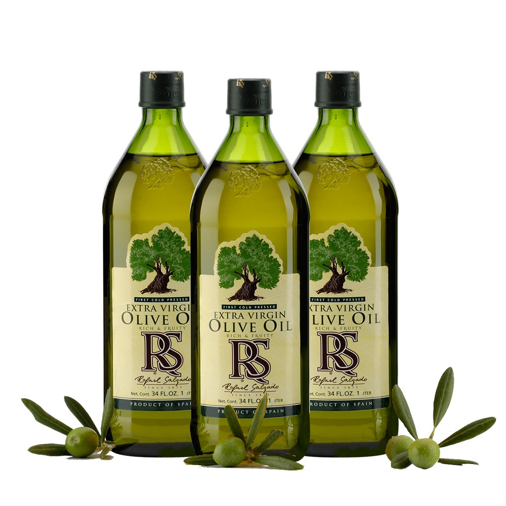 MINYAK ZAITUN RS 1liter/1000ml EXTRA VIRGIN OLIVE OIL (RAFAEL SALGADO)
