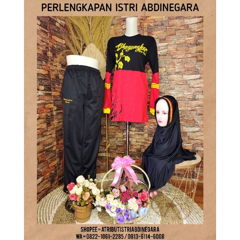 SETELAN OLAHRAGA BHAYANGKARI BRIMOB PLUS JILBAB