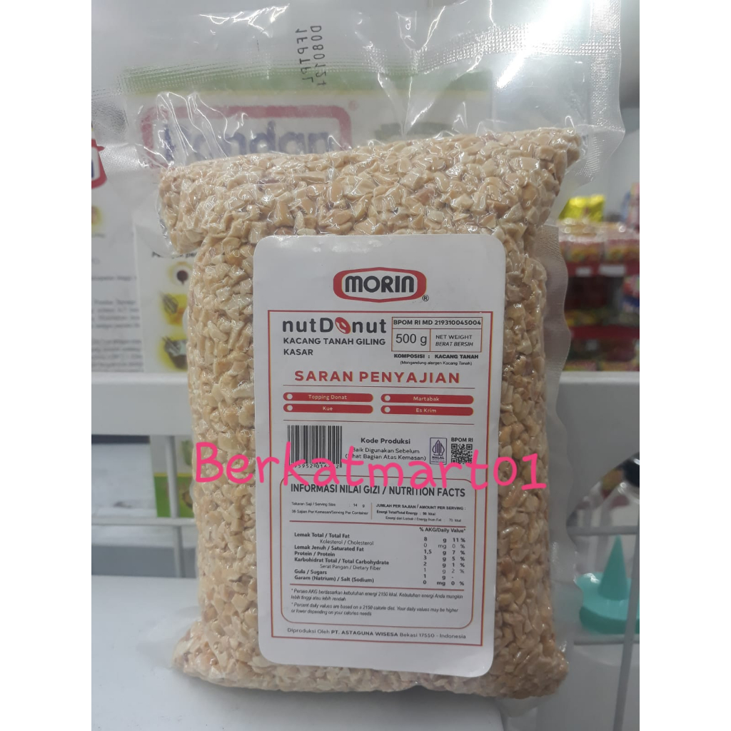 

Morin Diced Peanut 500gr Kacang Sangrai Topping Kacang Cincang