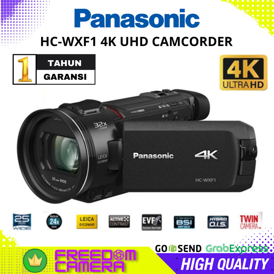 Panasonic HC-WXF1 4K UHD Camcorder Panasonic HCWXF1 Handycam RESMI
