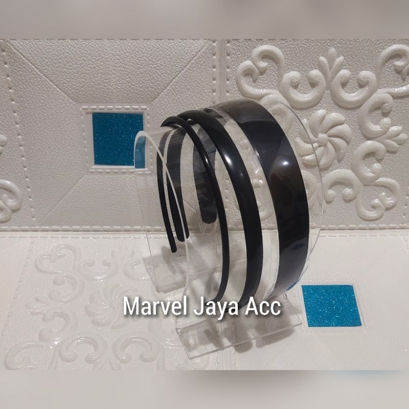 Bando Hitam Polos / Cekak Rambut Hitam Polos / bando Hitam Kecil, / Bando Hitam Sedang / Bando Hitam