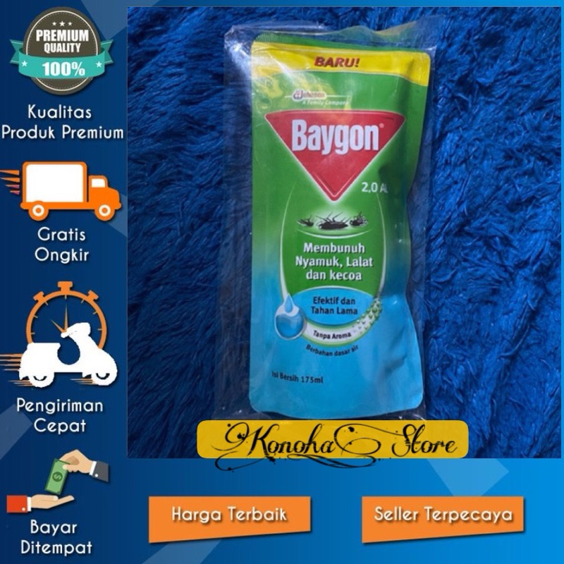 Original Baygon Cair Refill 175ml / Baygon Cair isi ulang pouch