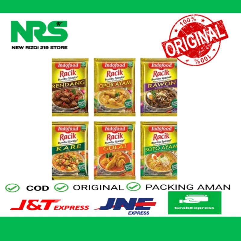

Indofood Bumbu Racik Special Rendang Opor Kare Soto Ayam Rawon