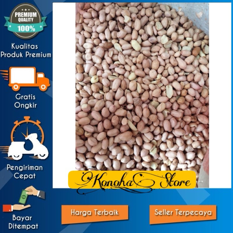 

kacang tanah lokal mentah ukuran 50/60 fresh kemasan 1 kg