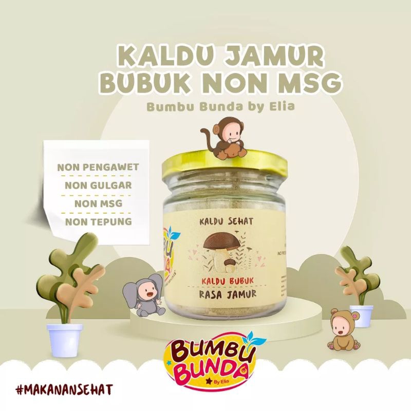 

Bumbu Bunda Elia BPOM Kaldu Jamur MPASI/Kaldu Bayi Non Gula Garam