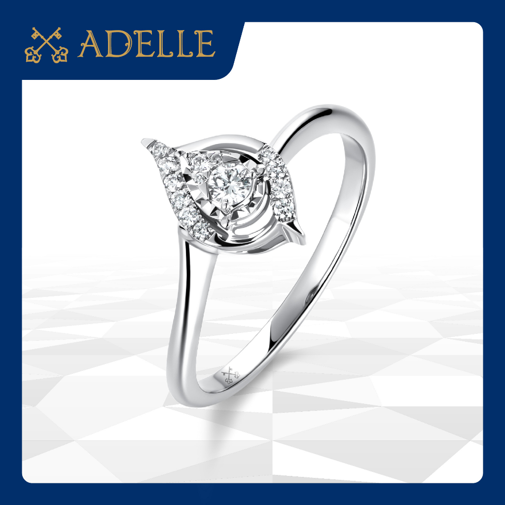 Adelle Jewellery - Terria Ring - Cincin Emas Berlian