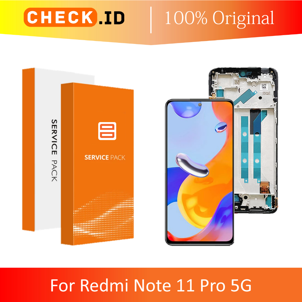 [ CHECK.ID ] LCD + FRAME XIAOMI REDMI NOTE  11 PRO 5G