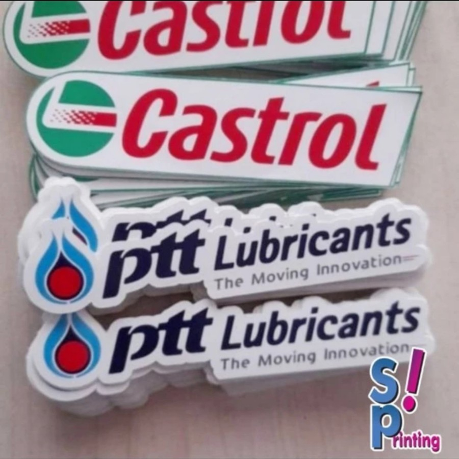 

stiker die cut bahan vinyl anti air custom desain