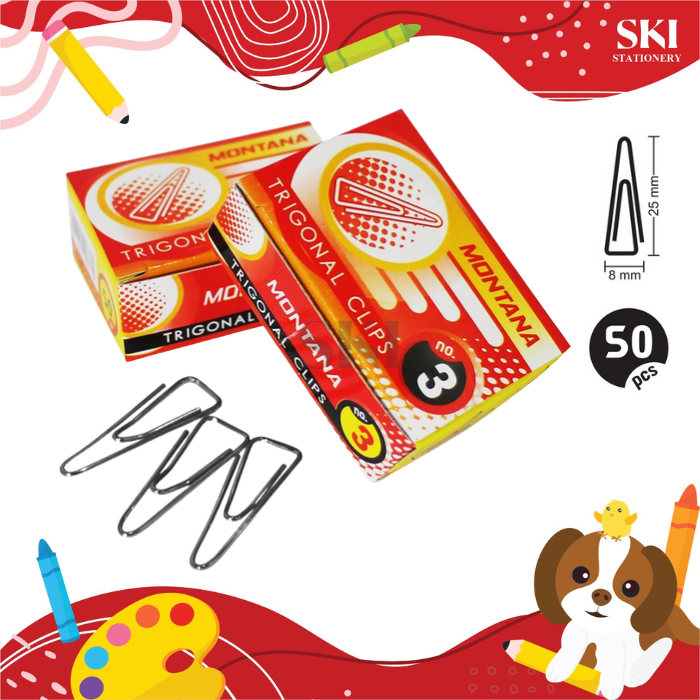 

Paper Clip / Klip / Trigonal Clip / Penjepit Kertas No 3 Montana