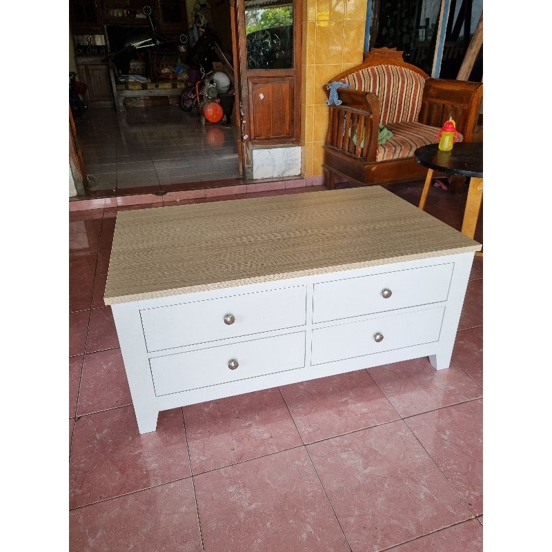 Meja ruang tamu / Meja tamu minimalis 2 sisi bahan multriplek hpl