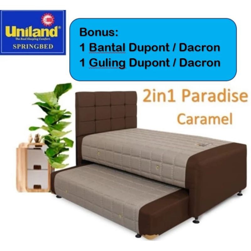 SPRING BED 2 IN 1 PARADISE SPRING BED UNILAND TERBARU SPRING BED ORISINIL