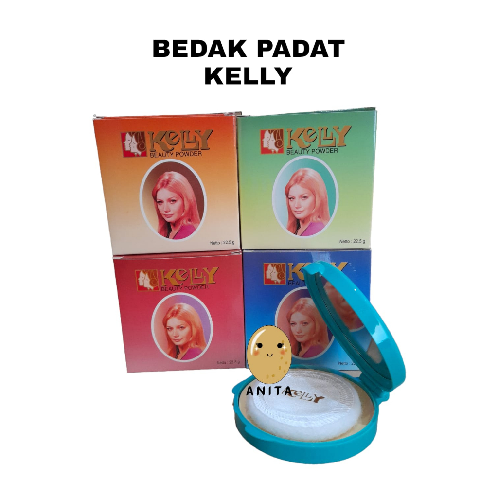 KELLY BEAUTY COMPACT POWDER / BEDAK KELLY / TWC KELLY BEDAK PADAT