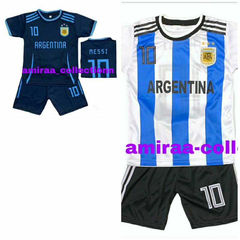 SETELAN BAJU BOLA ANAK  NEGARA ARGENTINA TERBARU  KAOS BAJU BOLA ANAK LAKI LAKI TERMURAH