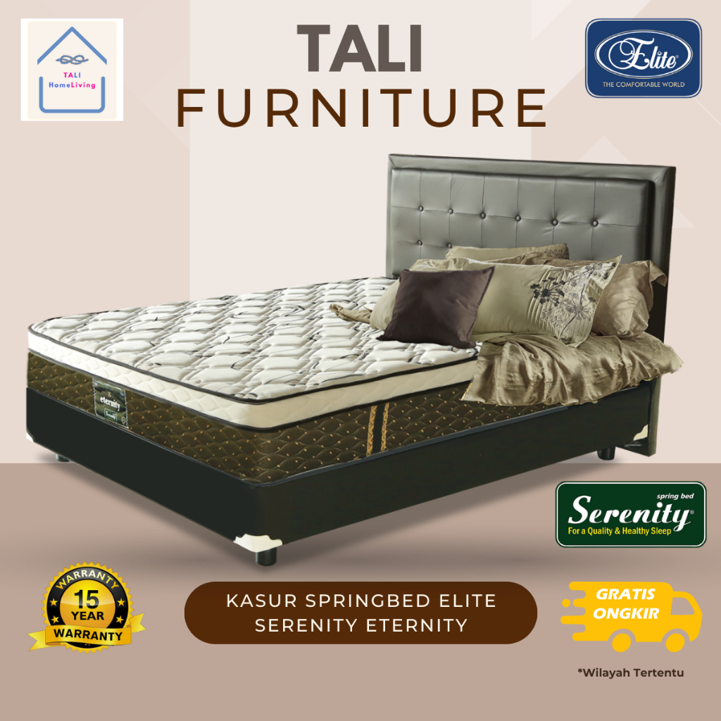 Kasur Elite Serenity ETERNITY 100x200 (Full Set) / Springbed / Matras