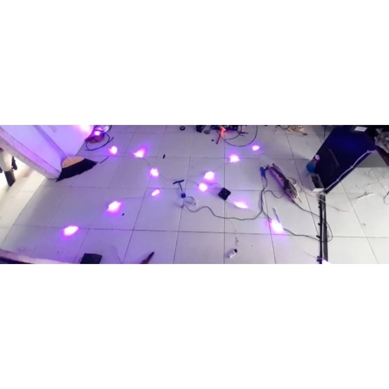 Rangkaian lampu layangan LED 3mata 12volt