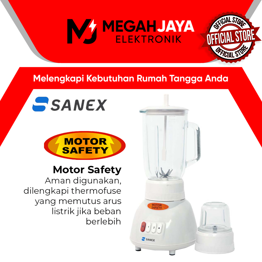 TERLARIS [COD READY] SANEX BLENDER MX-T2GN / MX T2GN / MX-T8GN / MX T8GN (KACA / 1 LITER) GARANSI