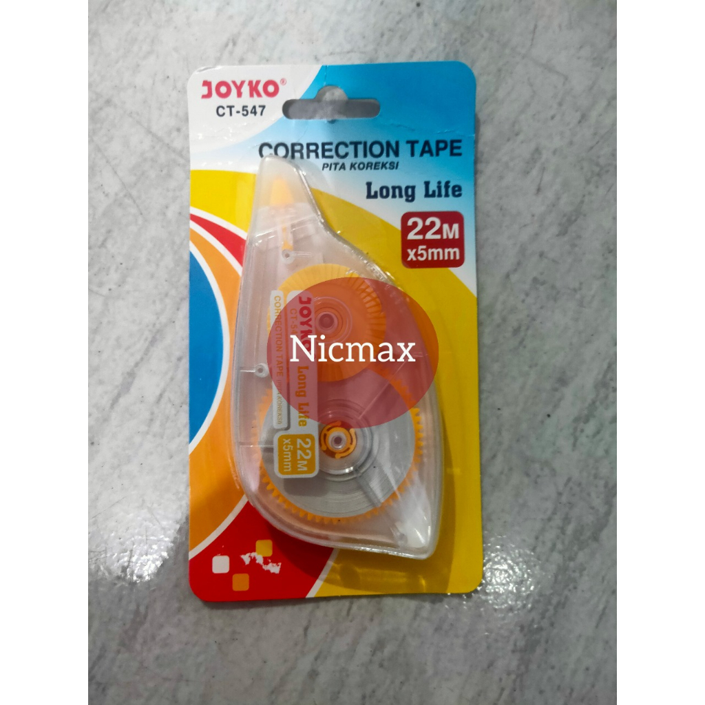 

Correction Tape / Pita Koreksi Joyko CT-547 / Tip Ex Kertas