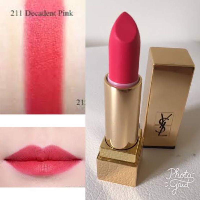 YSL rouge Pur couture The mats lipstick 211 decadent pink
