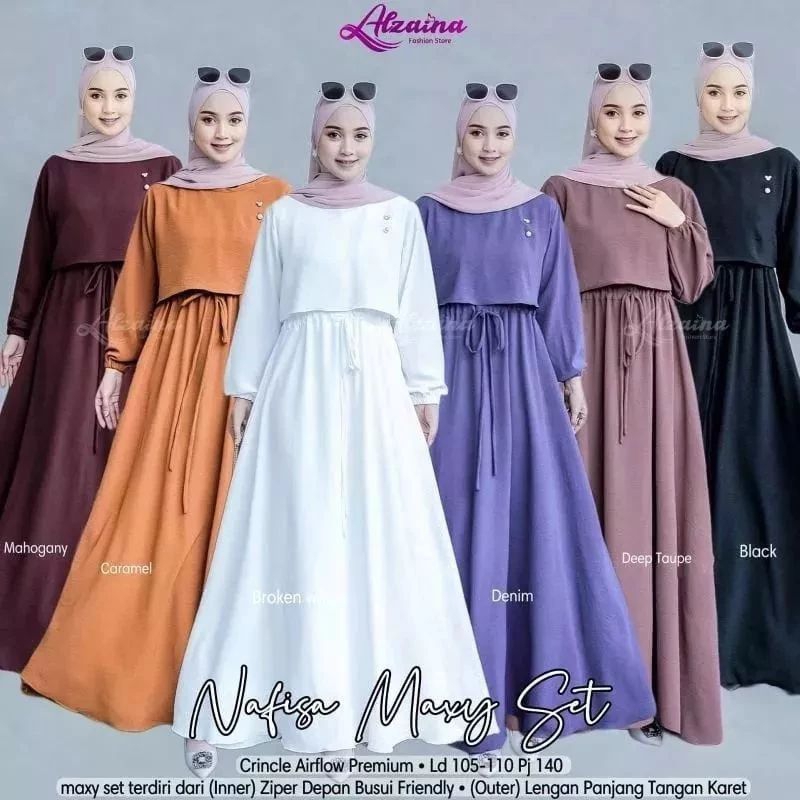 GAMIS CRINKLE NAFISA MAXY SET/GAMIS NAFISA MAXY SET/NAFISA MAXY SET