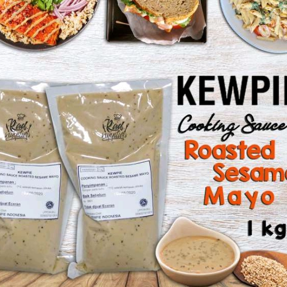 

Kewpie Cooking Sauce Roasted Sesame Mayo 1kg, Mayonais Wijen Panggang, BEST SELLER Kewpie