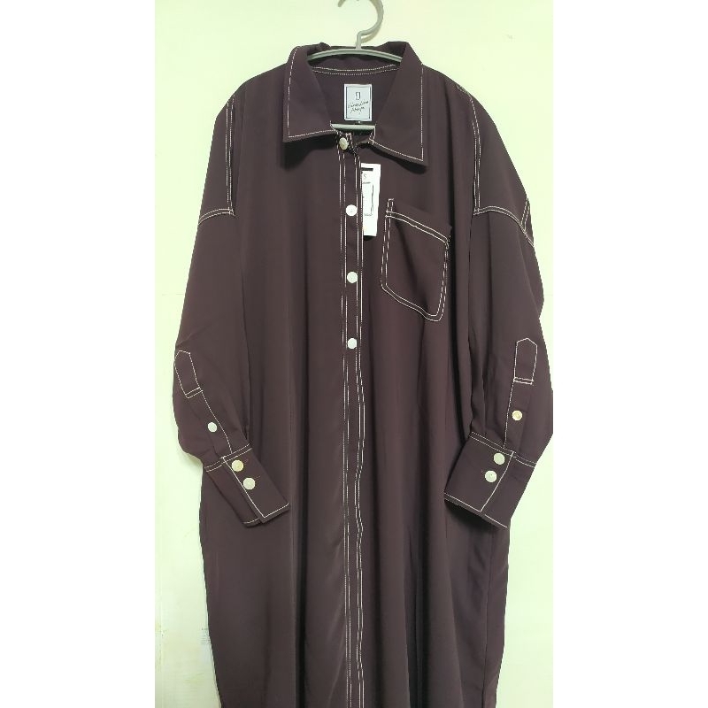 Kemejabaya Elmadina Abaya Raisin Size S