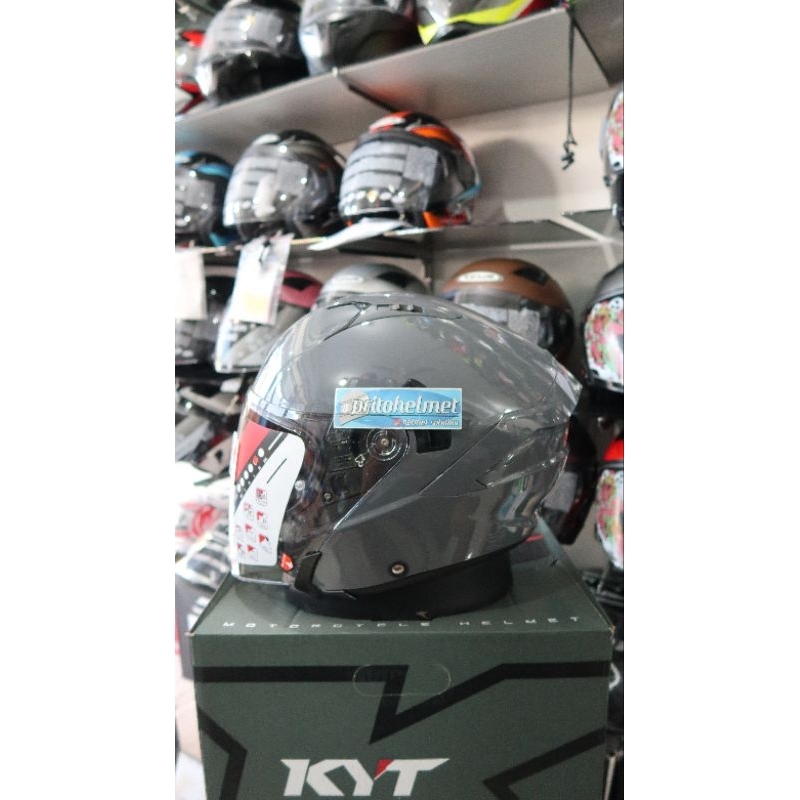 KYT NFJ Gorila Grey 2Visor Ready Pinlock