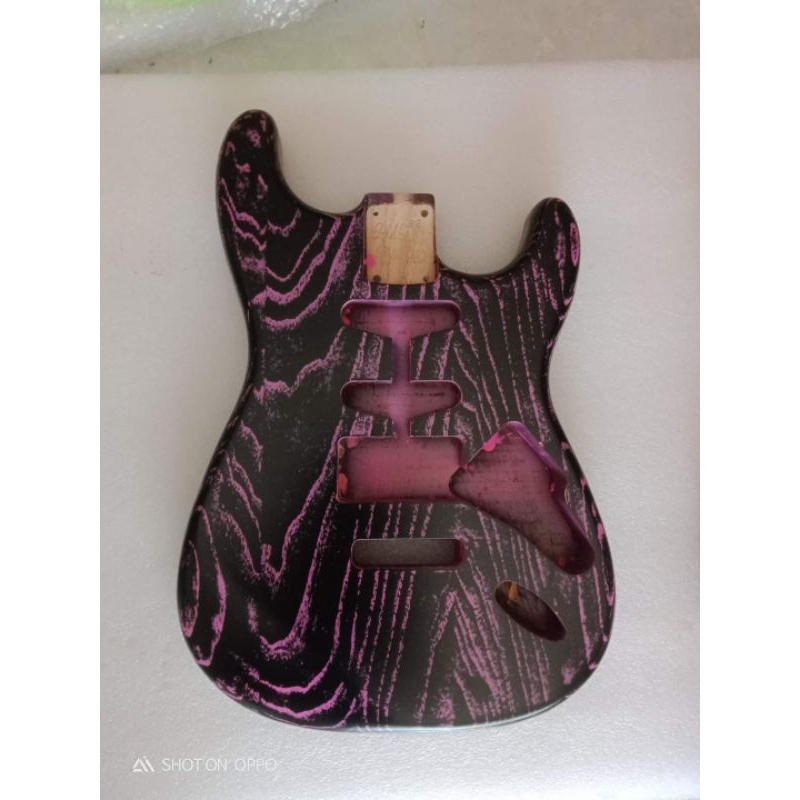 body gitar stratocaster ashwood 22fret