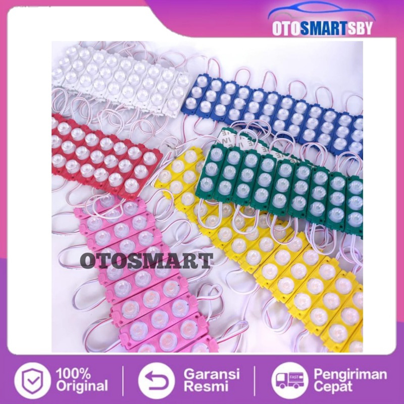 LAMPU LED Samping Bak Kolong Truck Modul 3 MATA BESAR SMD 12V 24v