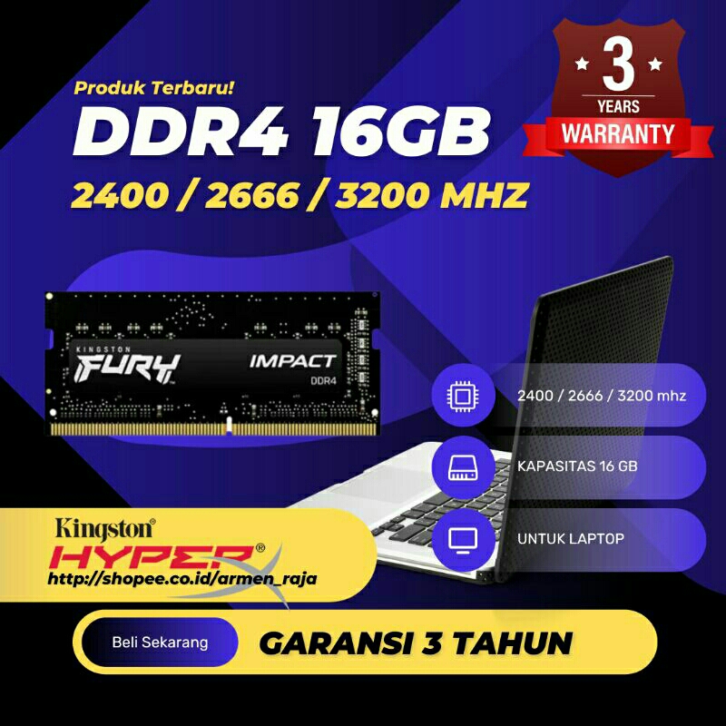 Ram laptop DDR4 16GB