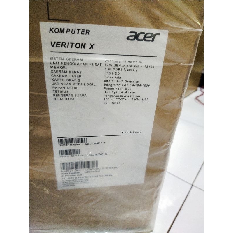 Bismillah DIJUAL PROMO Stok Barang Baru Paket Komputer Seri Baru Build Up Merek Acer  Veriton X Pros