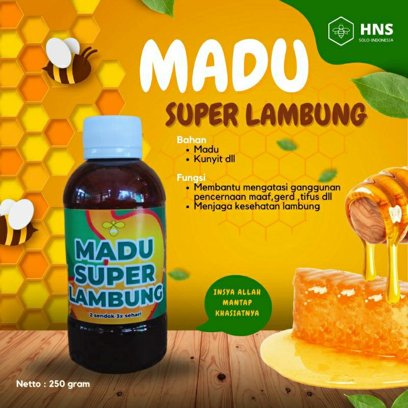 

Madu Super Lambung - Membantu mengatasi gerd dan gangguan Lambung