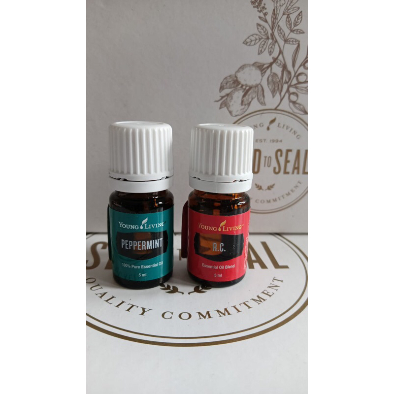 YL 5ml peppermint oil young living, rc oil young living, paket pancaroba young living, pancaroba kit