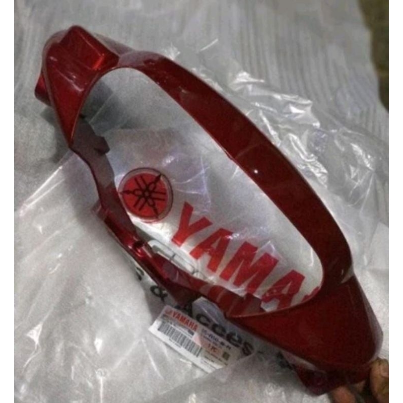 Batok depan Mio sporty merah marun original batok kepala depan Mio sporty merah maroon cover batok d