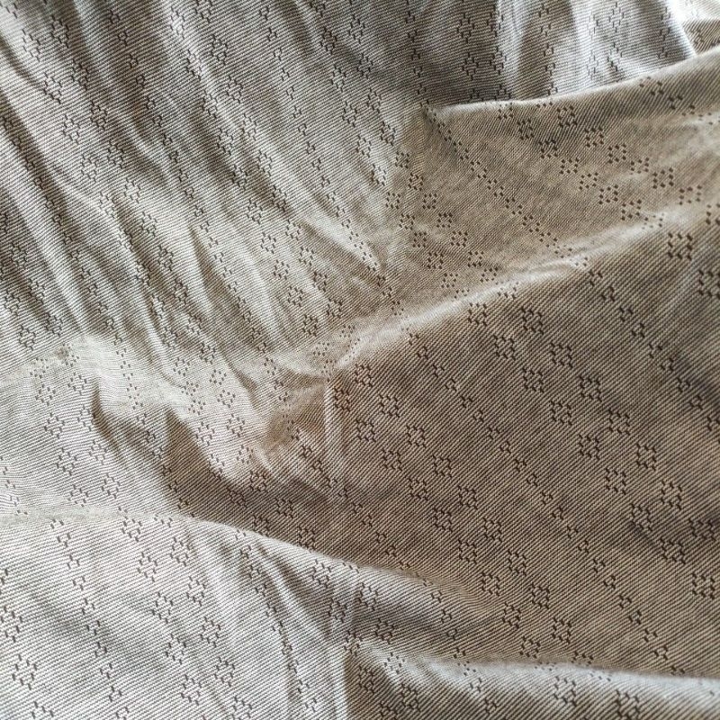 KAIN KILOAN KAOS MOTIF SEGITIGA SPANDEK RAYON ELASTIS ABU