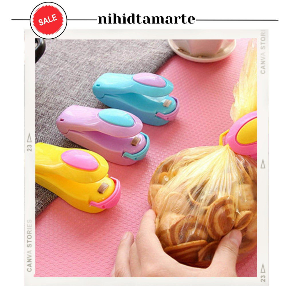 ⚡BEST SELLER⚡ Hand sealer Mini Electrik / alat Press Plastik / Perekat Plastik /penyegel Plastik/ Mi