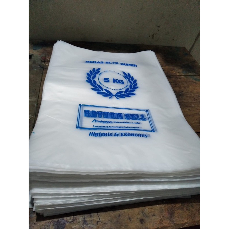 sablon plastik beras 5kg