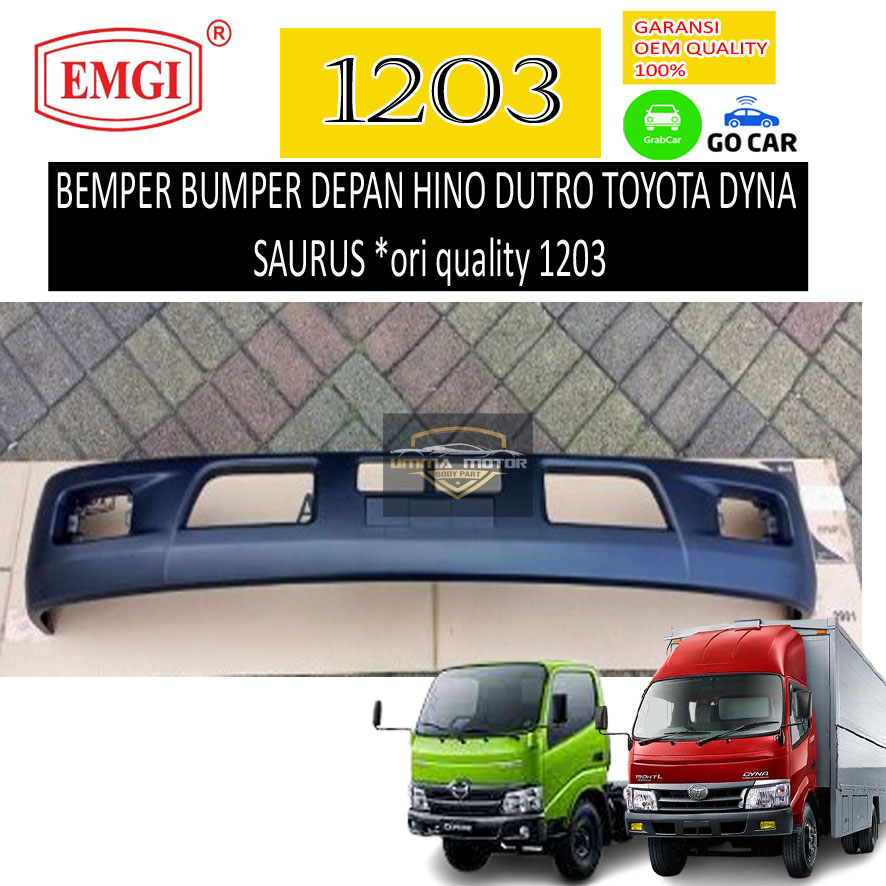 BEMPER BUMPER DEPAN HINO DUTRO TOYOTA DYNA SAURUS *original quality 1203