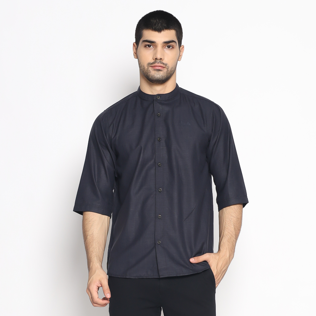 Binauf kemeja koko japanese style Ryo / kemko lengan 3/4 / baju muslim