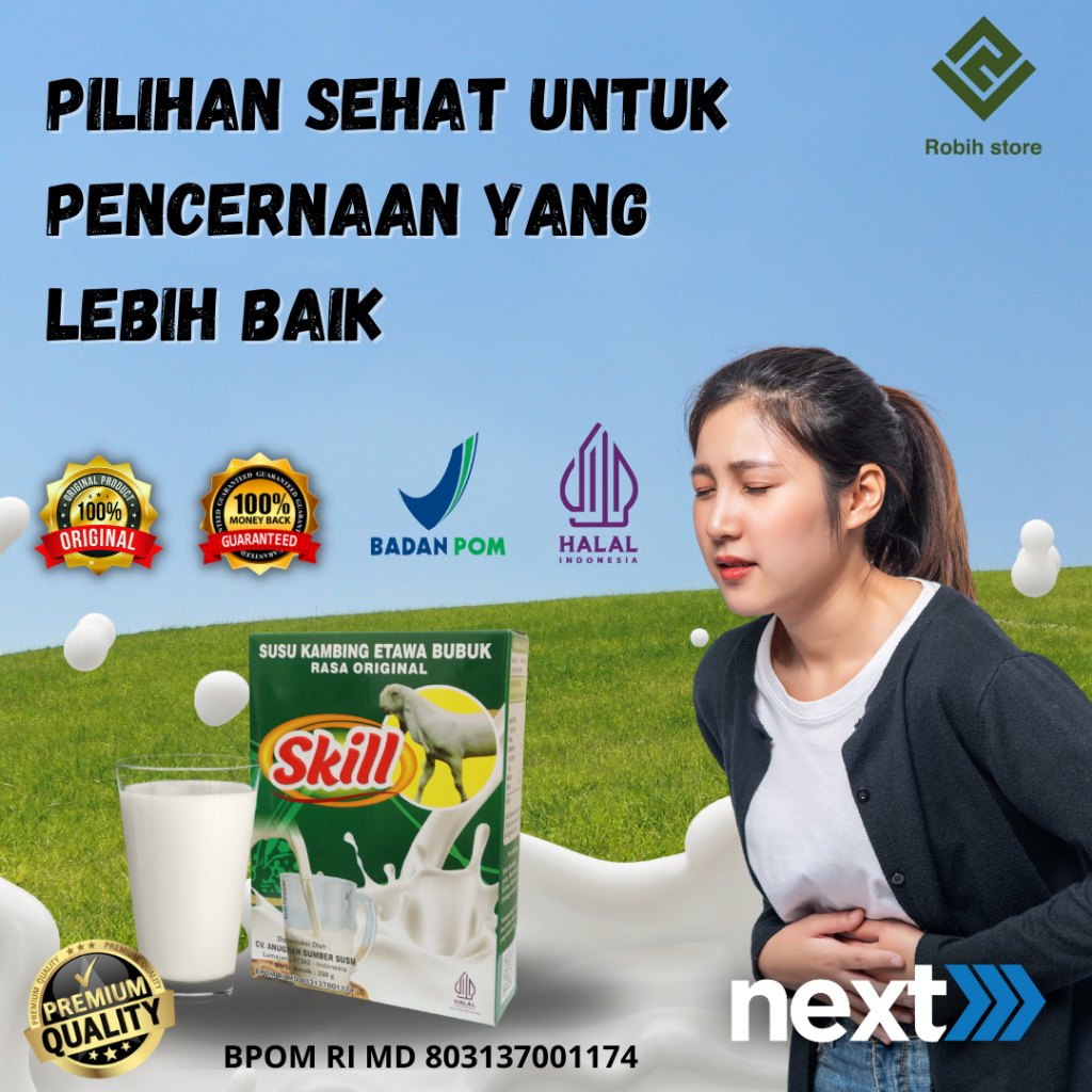 

Skill - Susu Kambing Etawa Skill Original cocok untuk Obat Asam Lambung