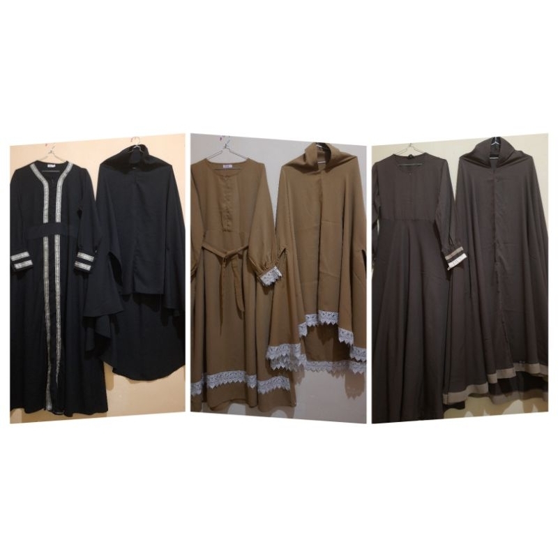 set gamis syar'i (preloved)