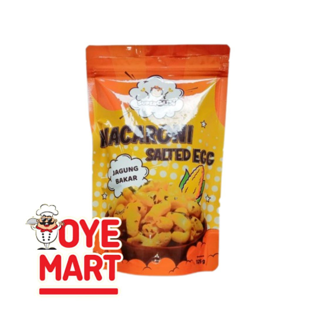 

SUPERGUM SALTED EGG MACARONI 125GR/SNACK MAKARONI