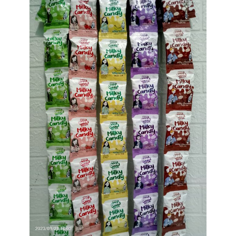 

Permen Mari Oppa/Mari Oppa Milky Candy 1 renceng isi 10 sachet