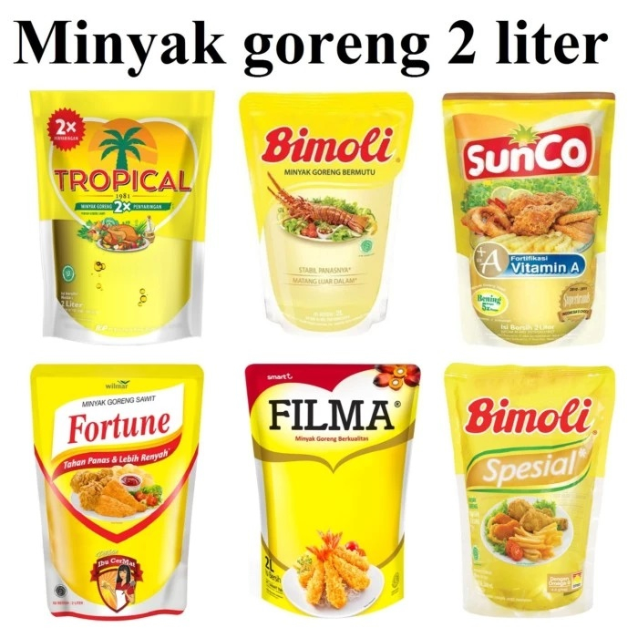 

Minyak Goreng 2 Liter Sunco / Filma / Kunci Mas