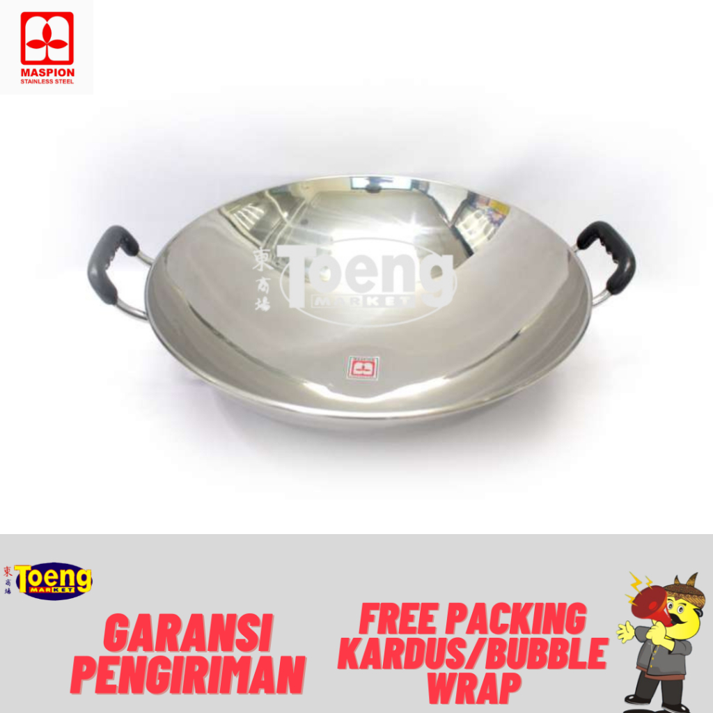 WAJAN 35 CM STAINLES STEEL MASPION / WAJAN STAINLESS MASPION